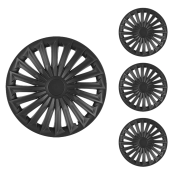 Komplet kołpaków uniwersalnych Joy Black Mat 16 cali